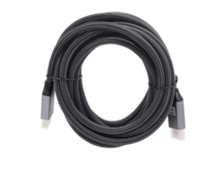 Cable Displayport 1.4 8k De 5 M, Resistente, De Nailon Gris, Para Ordenador Y Monitor Displayport.