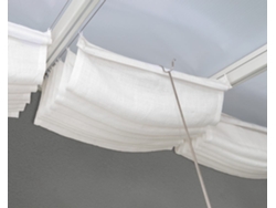 Cortinas para cubrir pérgola Canopia - 3X7,4 m Blanco