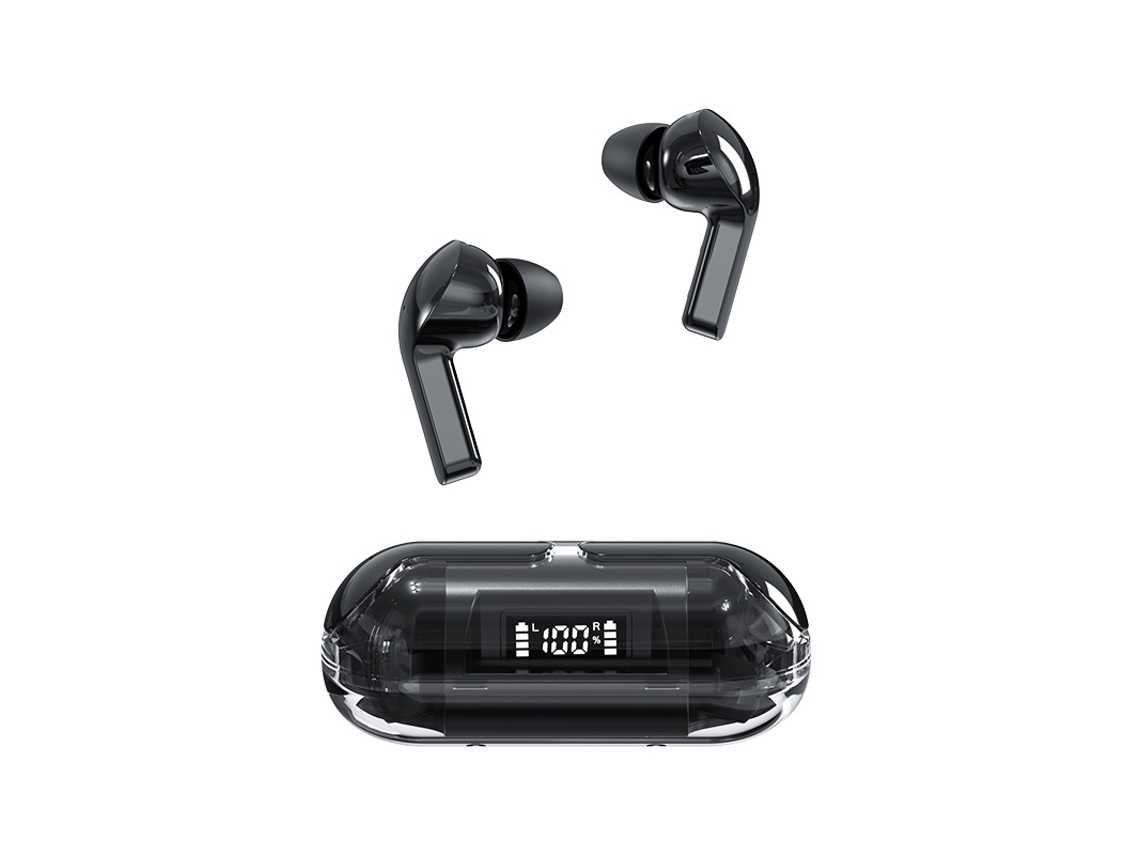 Auriculares Inalámbricos Pantalla Led Táctil Deportivas Prueba YIZHOOD Bluetooth Negro