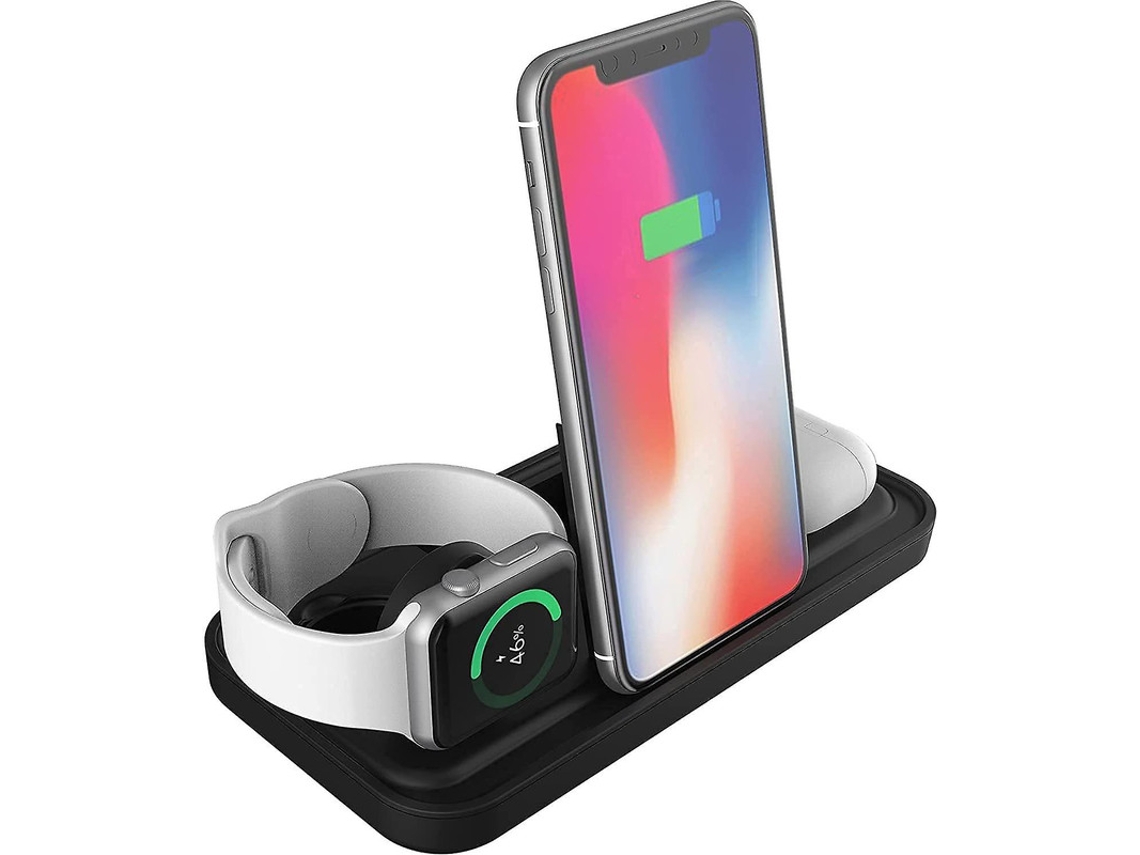 Cargador Estação Carregamento Relógio Para Apple Yizhood Negro
