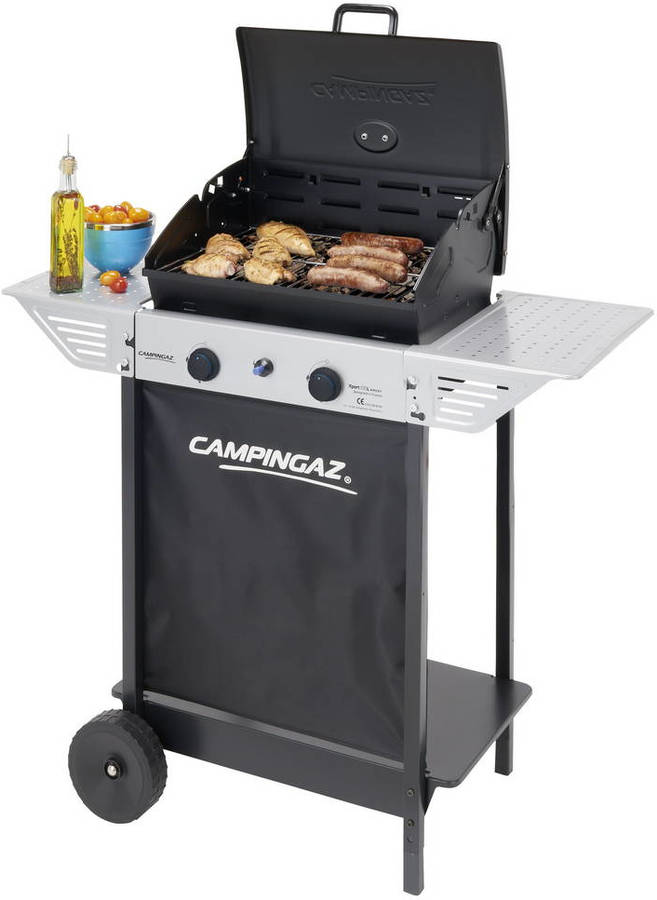 Campingaz Xpert 100 l plus rocky barbacoa gas piedra volcanica bbq con 2 quemadores 7.1kw de potencia