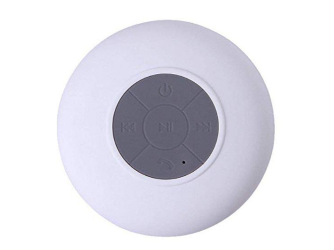 Mini Altavoz de Ducha Bluetooth con Micrófono Incorporado con Ventosa Apto para Baño y Exteriorblanco YEMAESRE