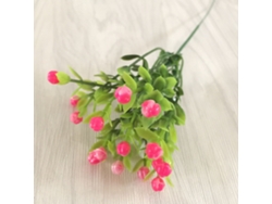 Decoración floral artificial Milan Grain Baok, flores de plástico rosa, arreglos florales para el hogar y taller.