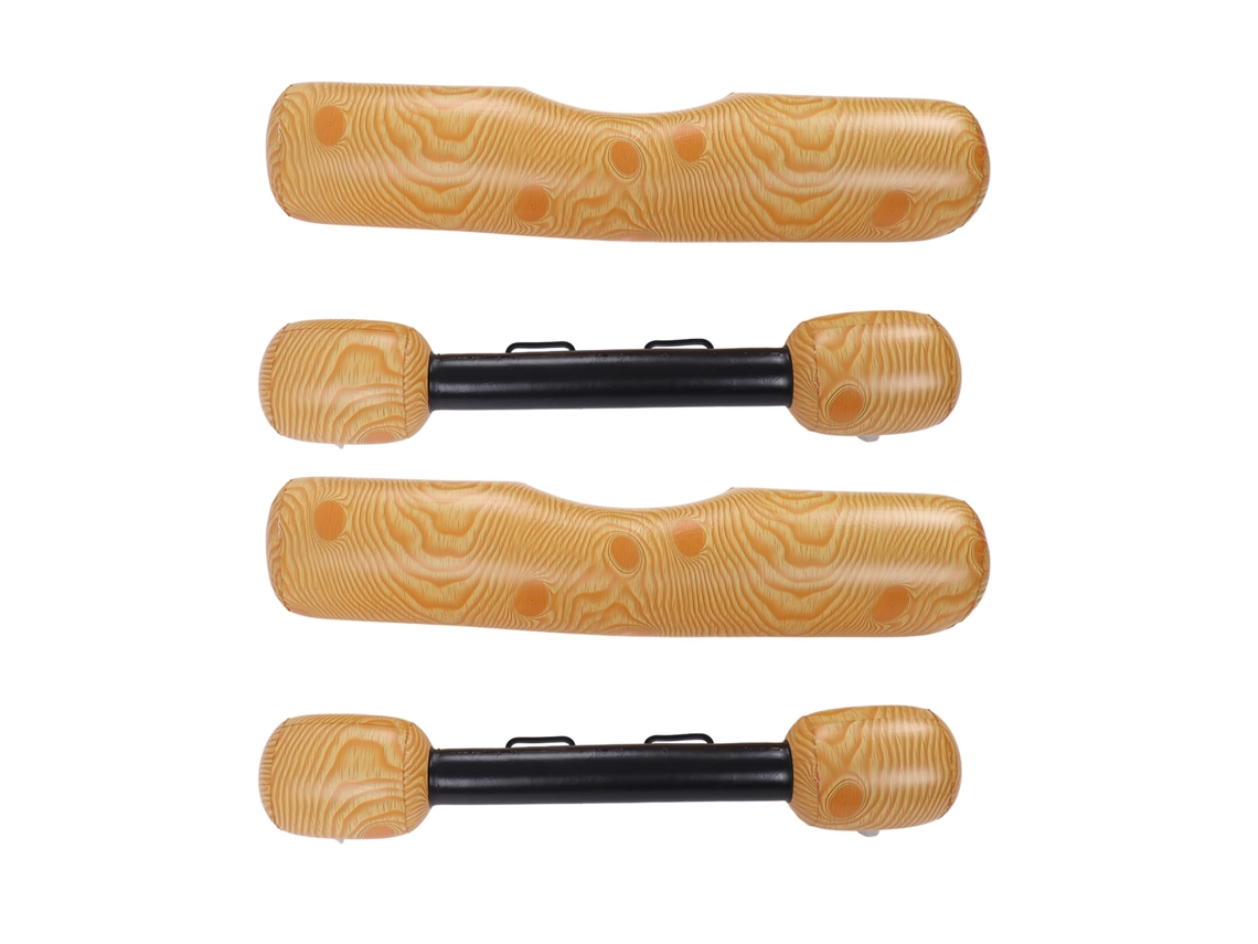 2 balsas inflables flotantes de madera para piscina, juguetes para fiestas al aire libre, deportes acuáticos, juegos para adultos y niños.