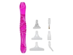 Caneta portátil Rebe para pintura de unhas com strass, com ponta de substituição roxa.