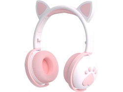 Auriculares Bluetooth GETEK AVZ8 (On Ear - Micrófono - Blanco)