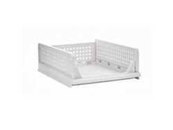 Cesta De Almacenamiento Plegable Para Armario Con Separadores Apilables 33x43x14cm