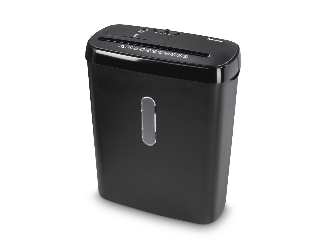 HAMA Basic S8Cd Triturador de Papel Corte En Tiras 70 Db 22 Cm Negro