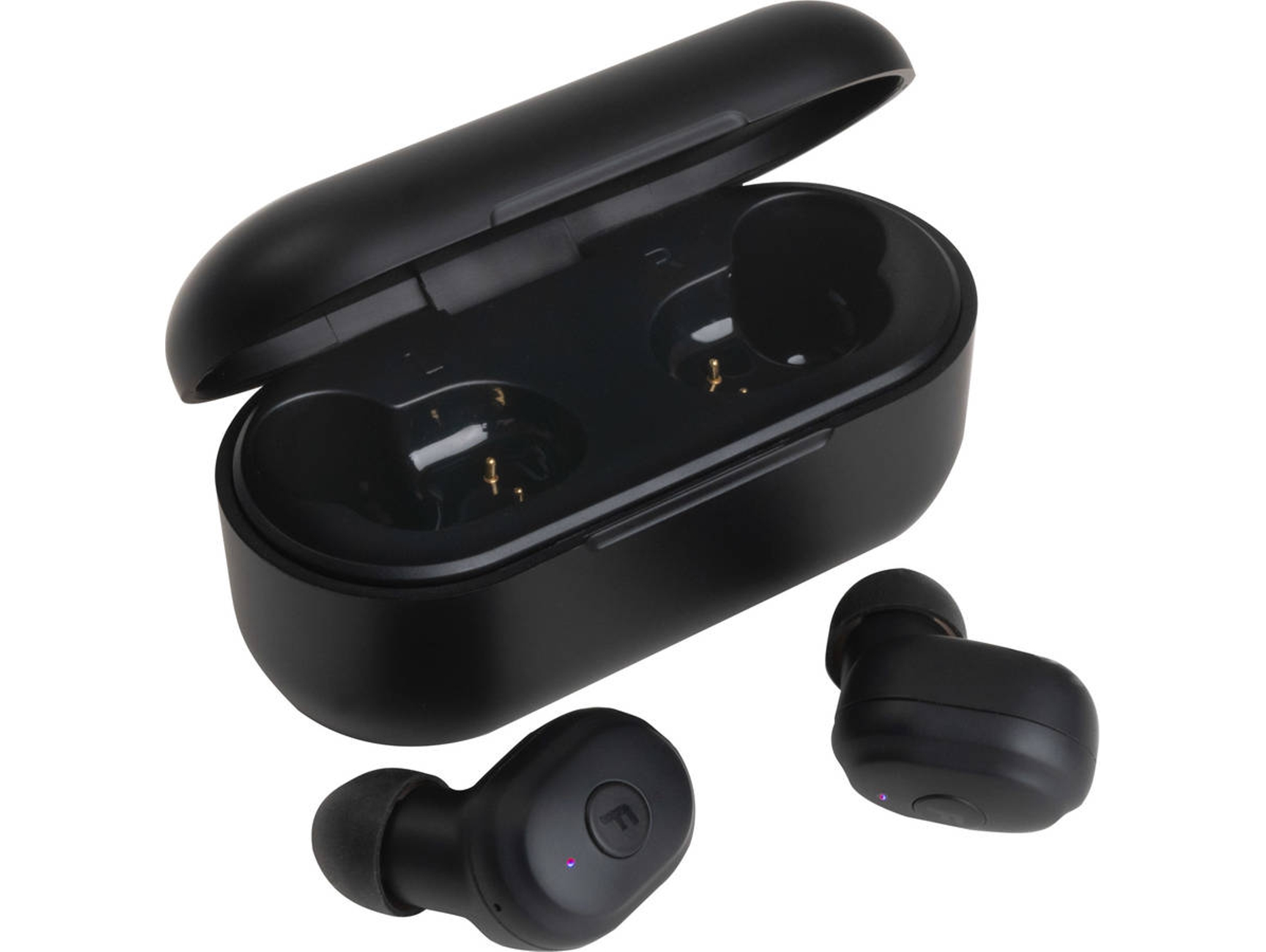 Auriculares Bluetooth True Wireless FONESTAR Twins-2 (In Ear - Micrófono - Negro)