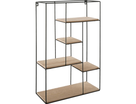 Estantería madera clara/negro 57 cm BELIANI Laurel
