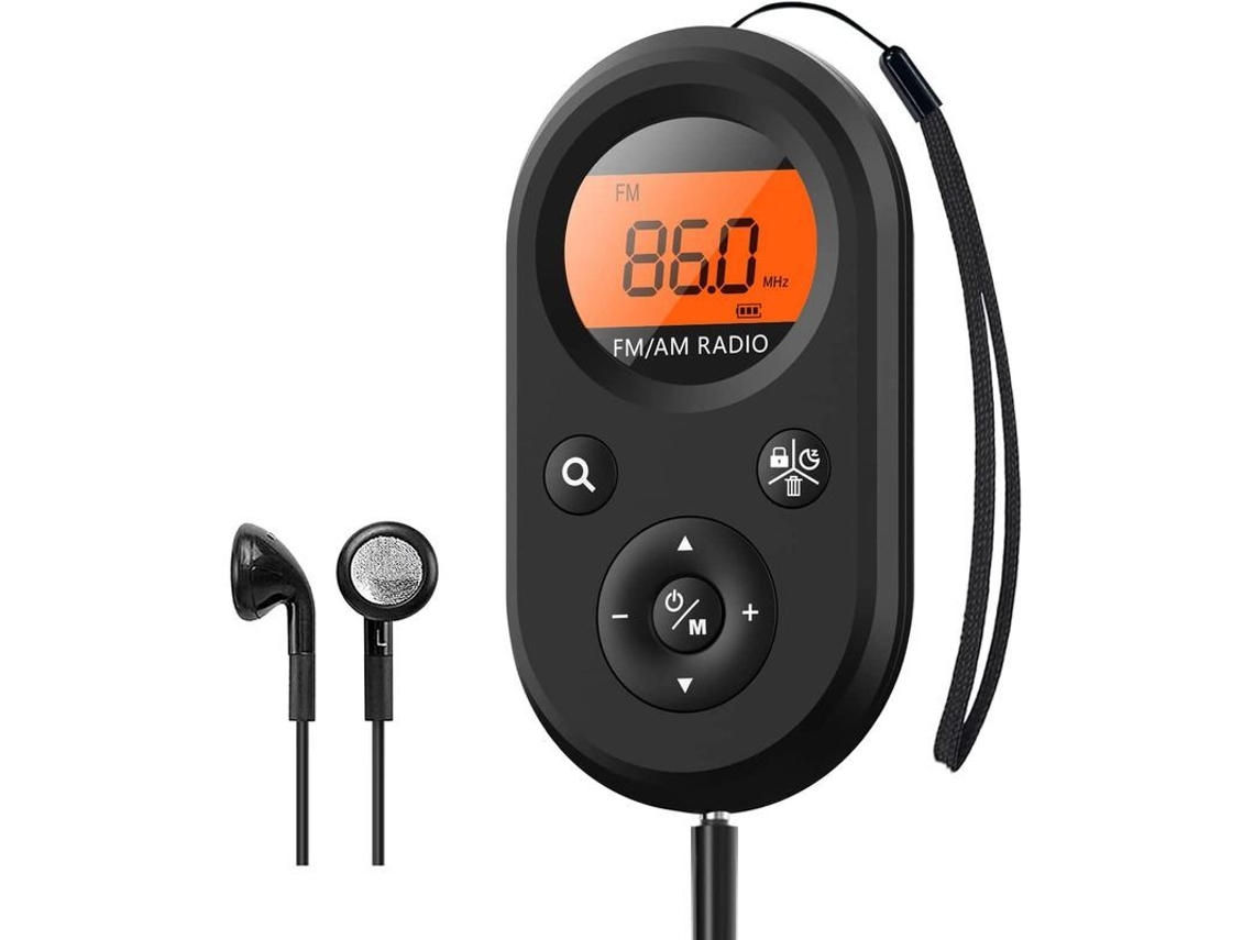 Radio De Bolsillo Am/fm Recargable Portátil Con Excelente Recepción, Batería De Larga Duración Y Tamaño Compacto.