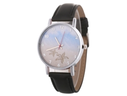Reloj De Cuarzo Elegante Casual Unisex Para Parejas Regalo (negro)