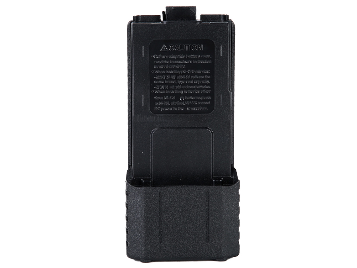 Estuche De Batería Extendido De Abs Para Radios Uv-5r, Uv-5re Y Uv-5ra Con 6 Pilas Aa.