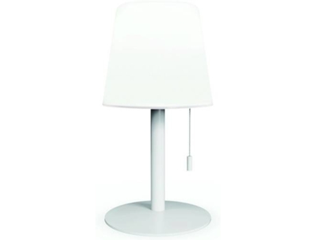 Lámpara de Mesa QUSHINI con Batería Recargable (30 cm x 15 cm - Blanco)