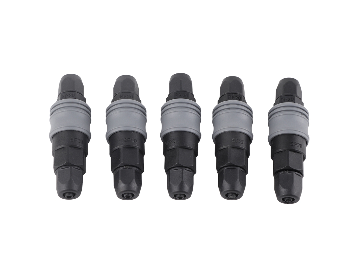 2026velora-5 Conjunto Conector Rápido Neumático Auto Bloqueo Manguera Compresor Aire Sp+pp‑20