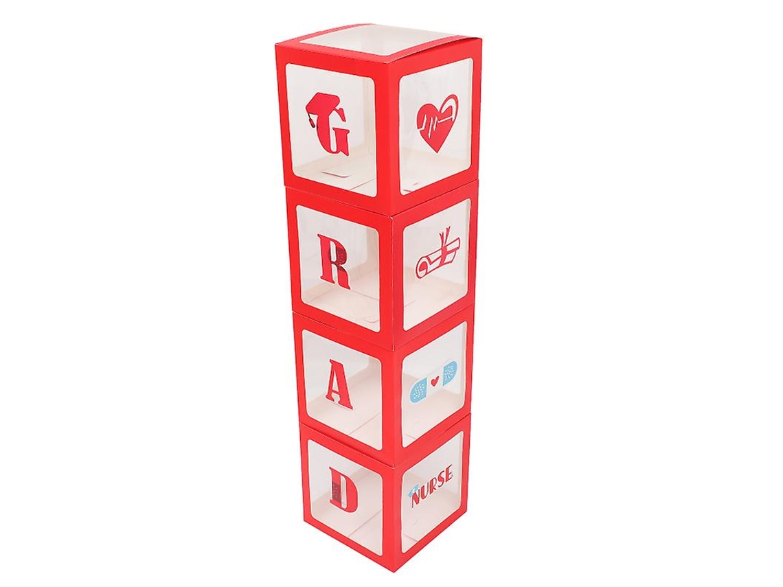 Caja De Globos De 4 Piezas.