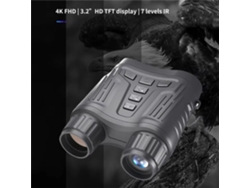 Ipree Nv2180 Binóculos Visão Noturna Pretos Óculos Visão Infravermelha Telescópio Digital Caça Vídeo 4k 36mp Equipamento Camping