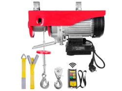 Cabrestante Eléctrico de 250 kg con Cable de 12 m, Motor de Cobre y Control Remoto para Taller y Garaje Tekmaquinas