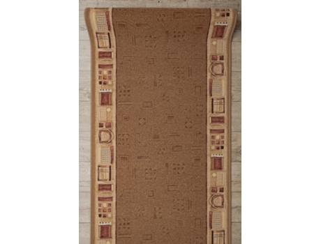 Alfombra de pasillo con refuerzo de goma JENA beige 120cm