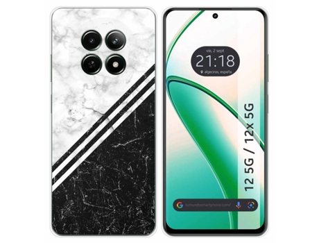 Funda Diseño Mármol para Realme 12 5G 12X 5G TUMUNDOSMARTPHONE Silicona Multicolor
