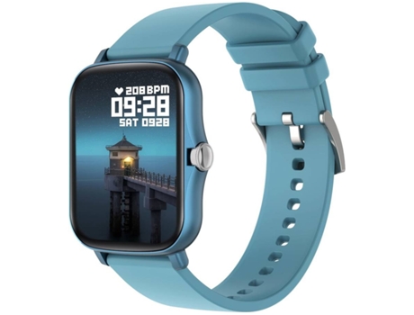 Smartwatch ENKERS Monitor de ritmo cardíaco Presión arterial Monitor de podómetro a prueba de agua - Azul