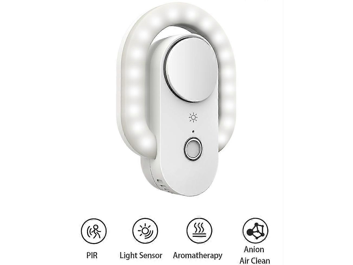 Omni-luz Nocturna Inteligente Con Sensor Dual Purificador De Aire Anión Aromaterapia Toque Suave Luz De Ambiente