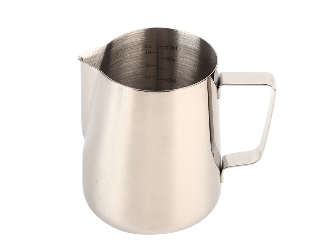 Jarra De Espuma De Leche De Acero Inoxidable Con Escala Para Arte Latte 600ml