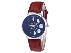 Reloj Deportivo Zhoulianfa Para Hombre Y Mujer, Cuero Marrón, Cuarzo F618-a