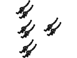 Juego de 4 palancas ergonómicas de freno y embrague para manillares de ATV, de fácil instalación y con un diseño elegante.