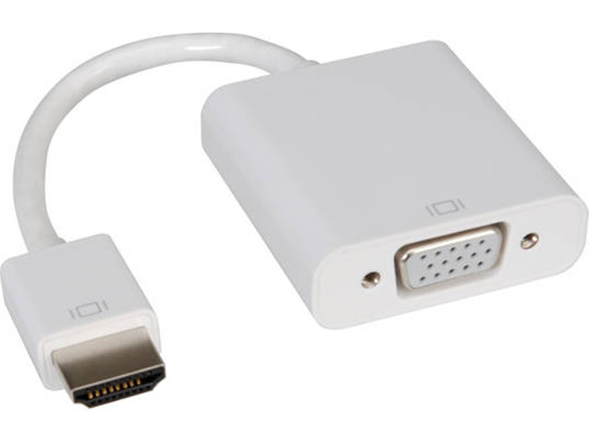 Adaptador HDMI ROLINE (M/H - VGA - 15 cm - Blanco)