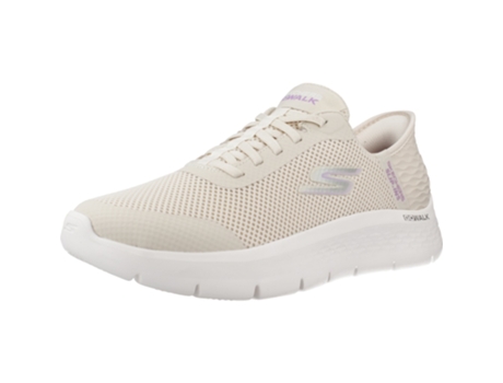 Zapatos de Mujer SKECHERS Slipins Go Walk Tecido Beige (37)