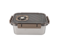 Caja De Almacenamiento De Comida De Acero Inoxidable 304 Para Refrigerador 1600ml Khaki