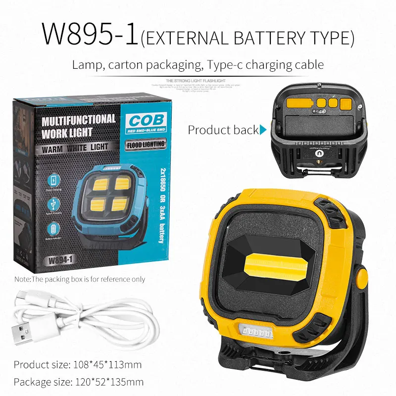 Linterna Portátil Ultrabrillante - Recargable Por Usb - Emergencia Exterior - Banco De Energía - Iluminación De Trabajo Y Mantenimiento