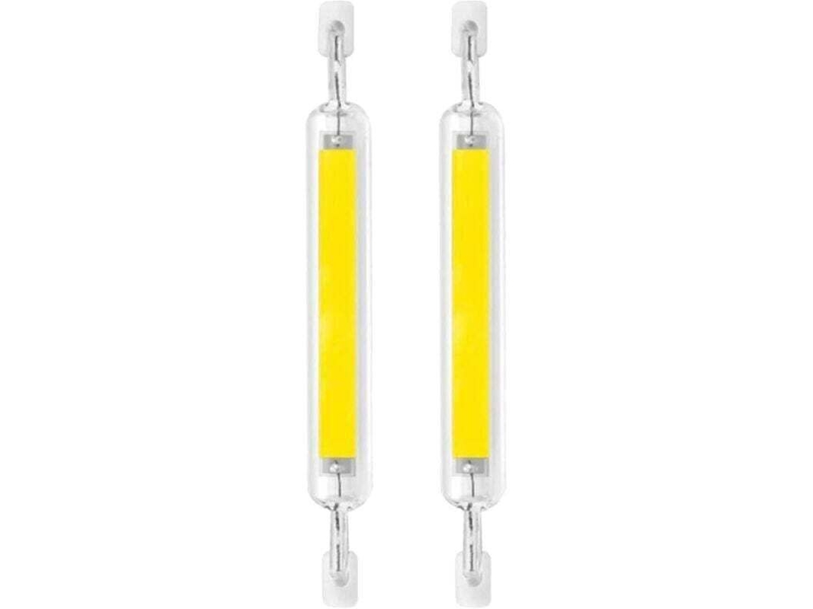 Paquete De 2 Bombillas Led Regulables R7s De 10 W Y 118 Mm, Luz Blanca Cálida De 300 W...