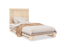Maison Exclusive - Estructura De Cama Con Cabecero Madera Maciza Pino 100x200 Cm