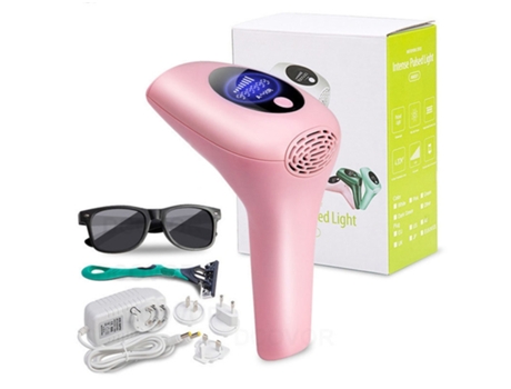 Depilación Permanente Ipl 900.000 Pulsos de Luz Indoloros para Hombres y Mujeres Rosa AUJEZON