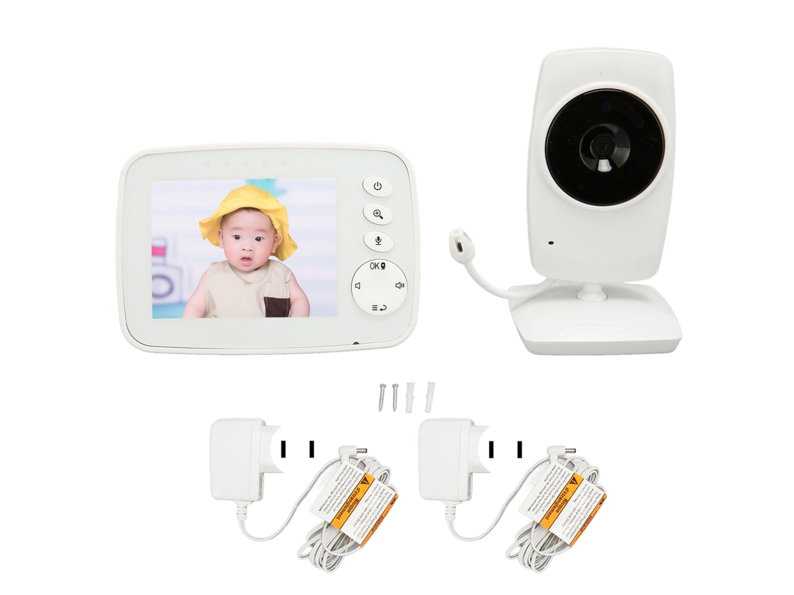 Monitor De Bebê Com Câmera E Áudio Hd 1080p Visão Noturna Conversa Bidirecional Sem Fio 3.2 Polegadas