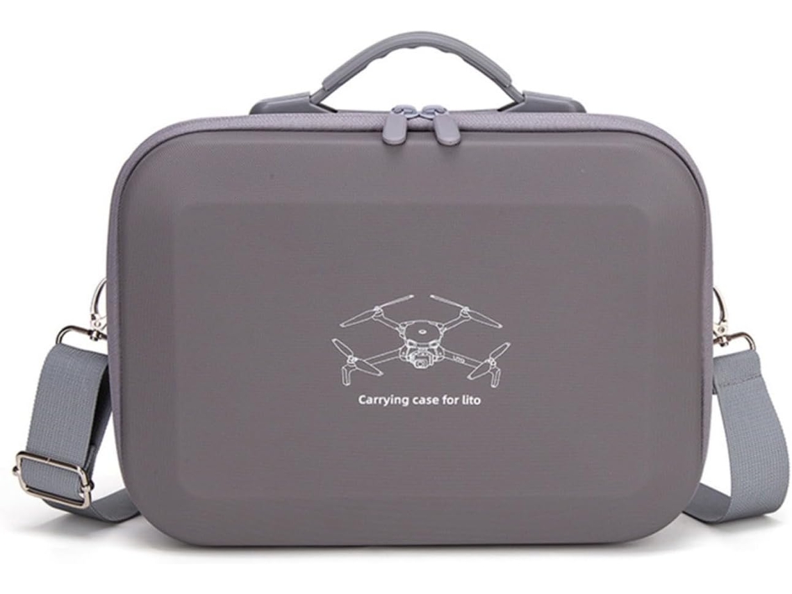 Bolsa De Almacenamiento De Hombro De Poliuretano Gris Para Dji Lito 1 Flight
