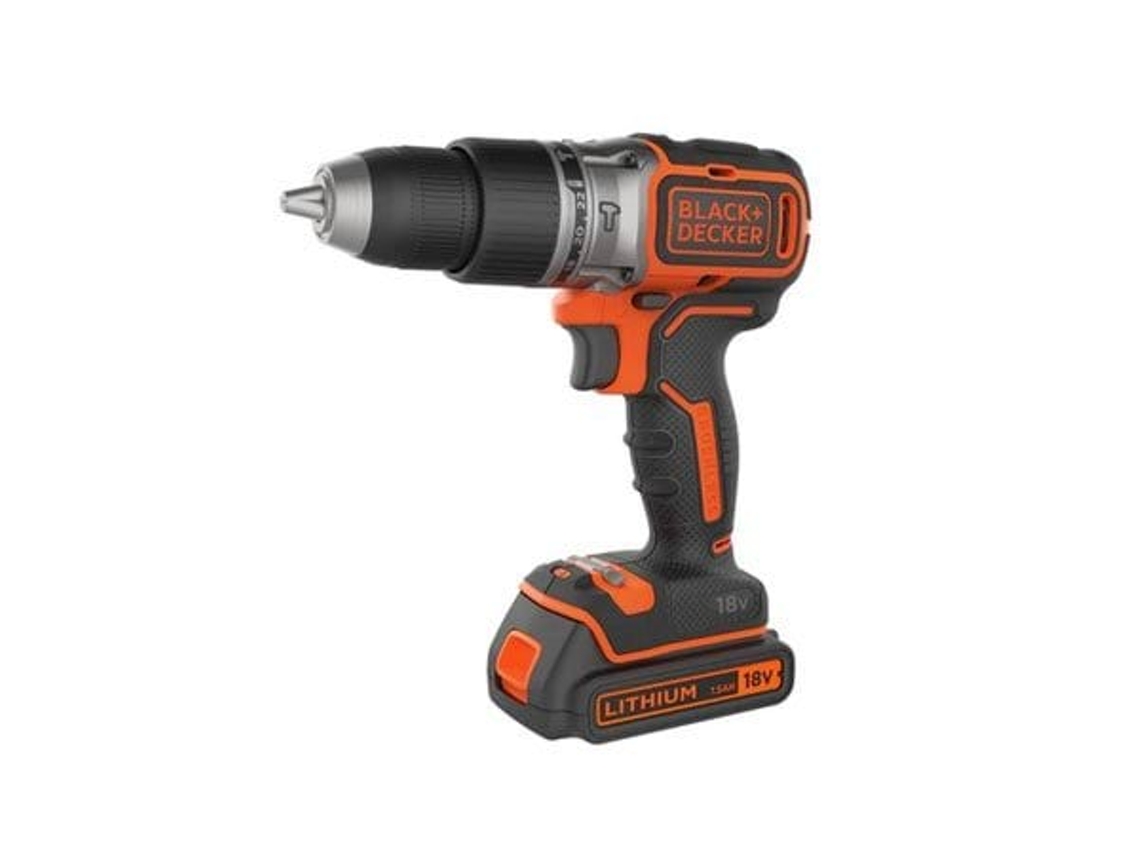 Taladro percutor BLACK+DECKER 18 V 1,5 Ah BL188KB-QW