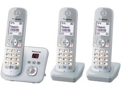 Teléfono Fijo PANASONIC KX-TG6823 Plata