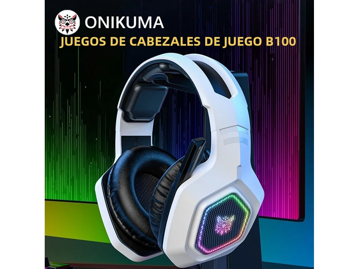 Auriculares inalámbricos para juegos Onikuma B100 de 2,4 GHz con micrófono, baja latencia, tres modos de juego para PC, PS5, Vayotoy