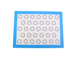 Tapete De Silicona Antiadherente Para Hornear Macarons, Pasteles Y Galletas, Azul, 40x30cm