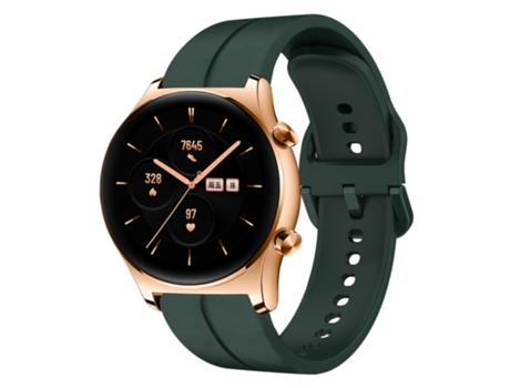 Correa de reloj de silicona con bucle de 22 mm para Honor Watch GS 3 (verde oscuro)