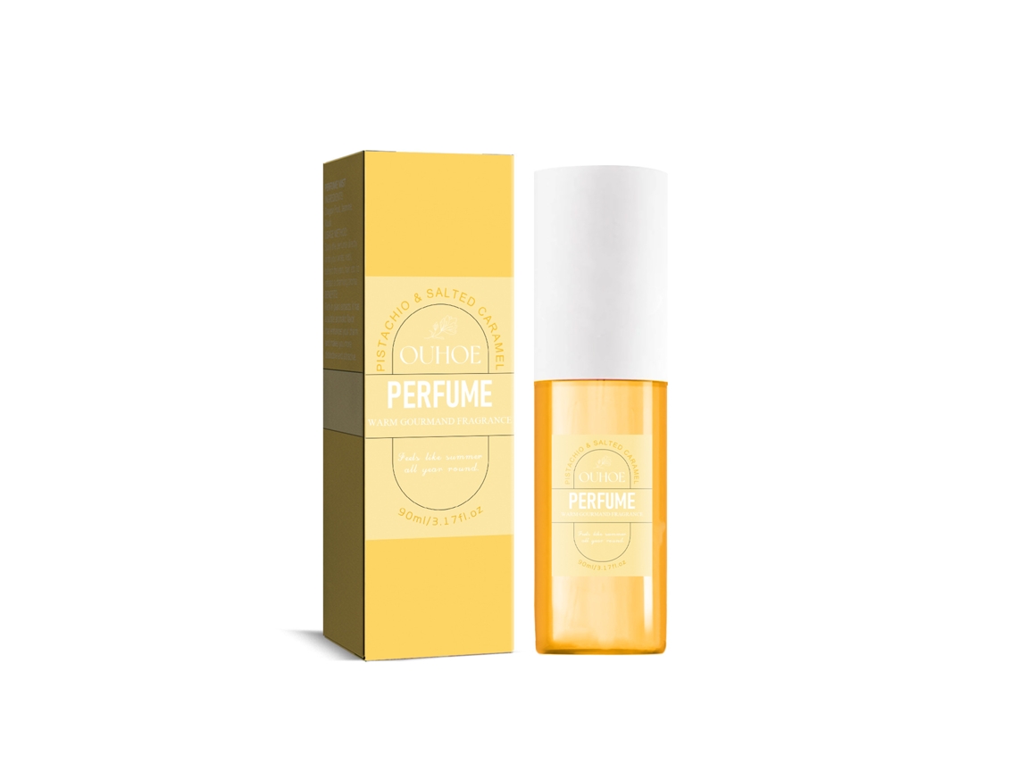 Perfume floral amarillo Ouhoe Brasil para mujer
