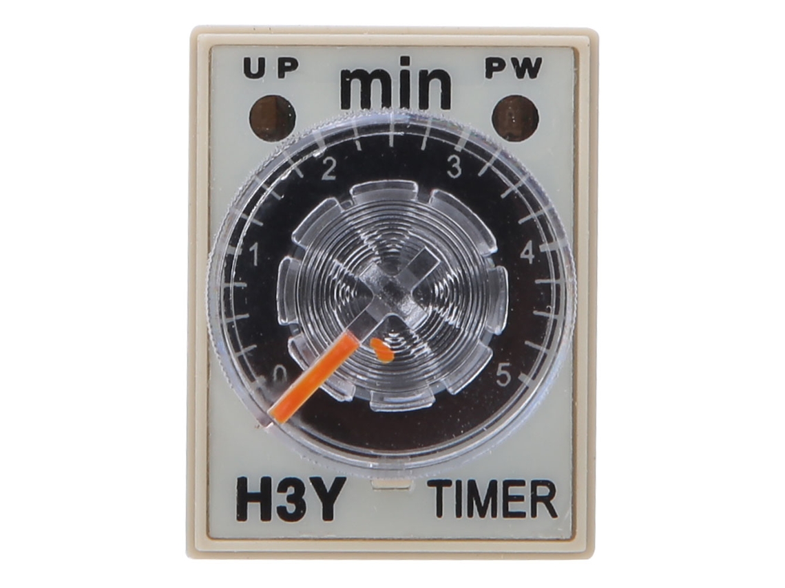 Relé De Tiempo H3y-2 8 Pines Ajustable Precisión Alta 0-5 Minutos 110vac Suministros Eléctricos