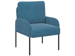 Sofá De Salón | Sofá De Descanso | Sofás Con Cojín 55cm Azul Madera Contrachapada