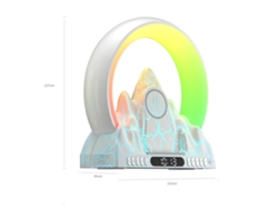 Rebe-lâmpada De Mesa Led Com Luz Ambiental Colorida, Alto-falante Bt, Despertador E Carregamento Sem Fio, Controle Do Aplicativo Tuya