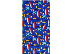 Toalla de playa de microfibra Yuysan para niños, absorbente y de secado rápido, 140 x 70 cm, diseño de cachorro azul.