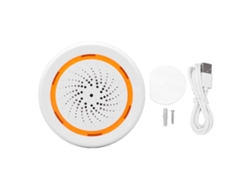 Alarma Inteligente De Sonido Y Luz Inalámbrica 2.4ghz Con Control Remoto Por App Zigbee Para Hogar