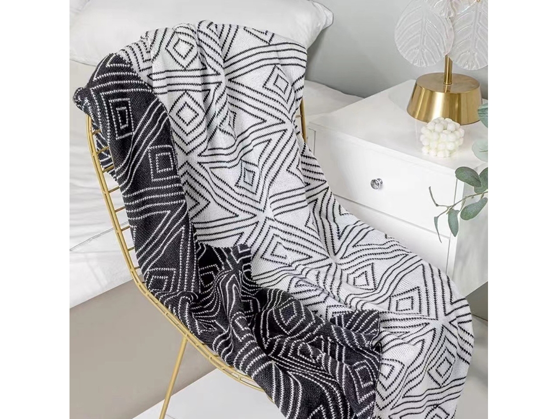 Manta De Lanzamiento, Manta De Punto Moderna Con Diseño, Manta Ligera Y Suave Para Sofá, Cama Y Sala De Estar (50x60 Pulgadas)